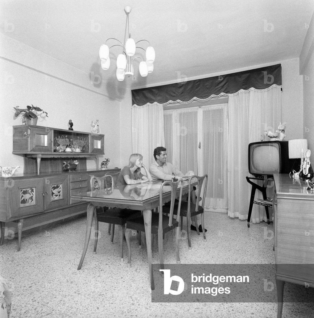 Elena Sedlak and Paolo Gozlino in the dining room