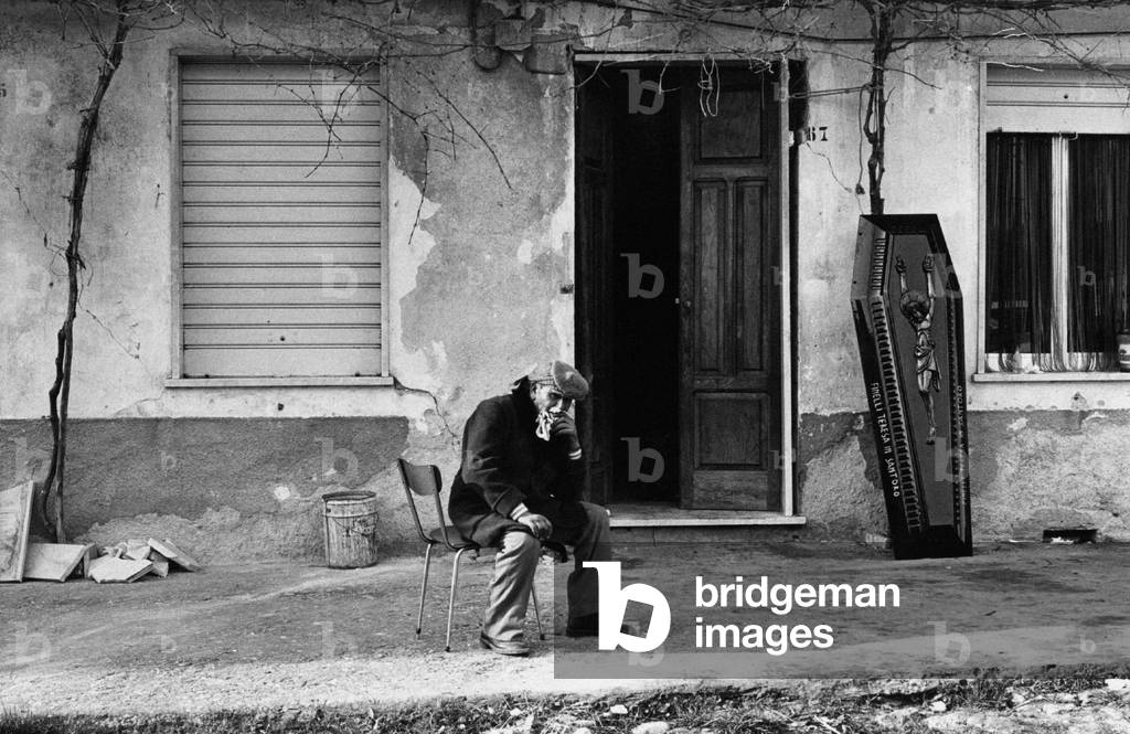 A man crying for his wife dead