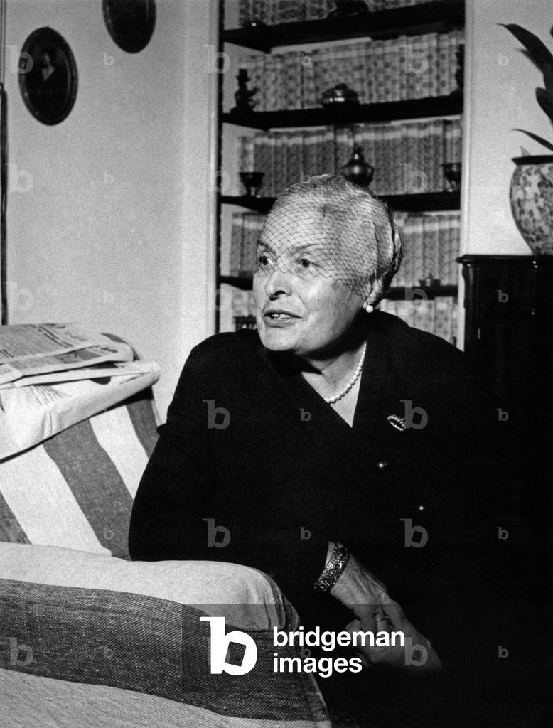 Gea della Garisenda in her villa, Verucchio, Italy