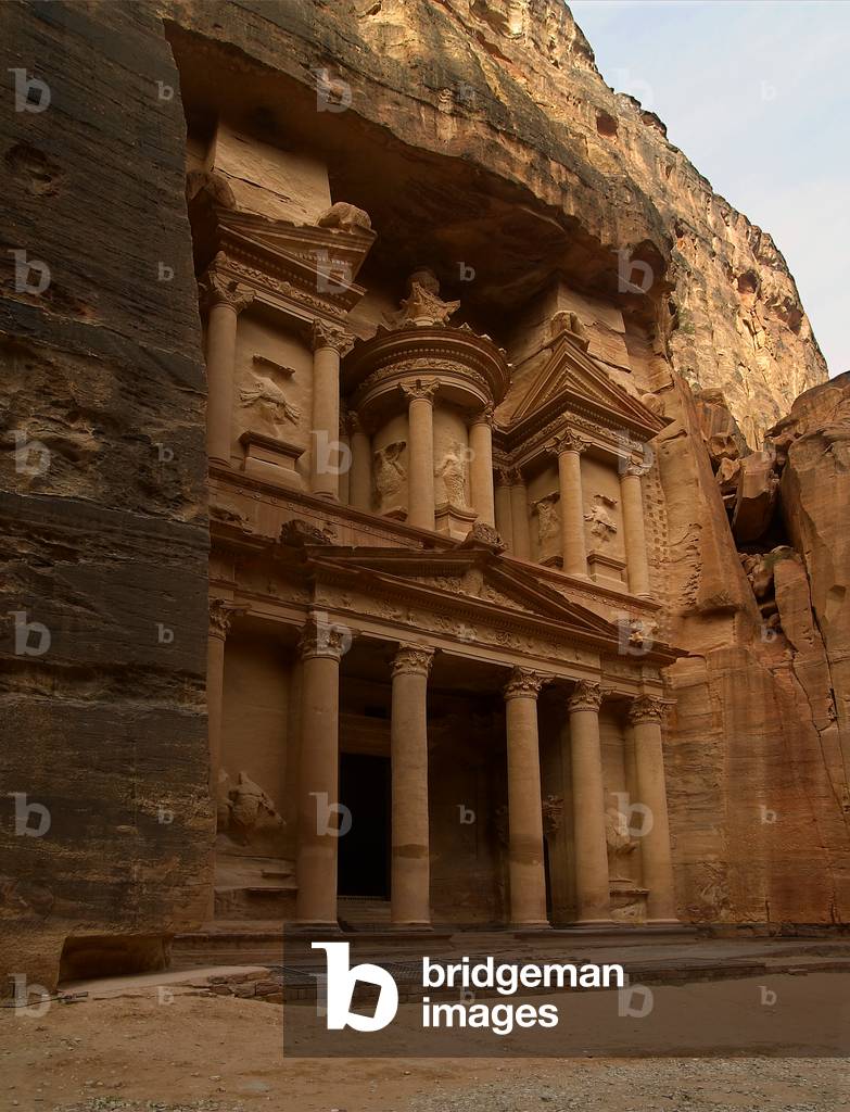 Bab el Siq Treasury (Al Khazneh), 1st Century A.D., carved stone, 39 x 28 m