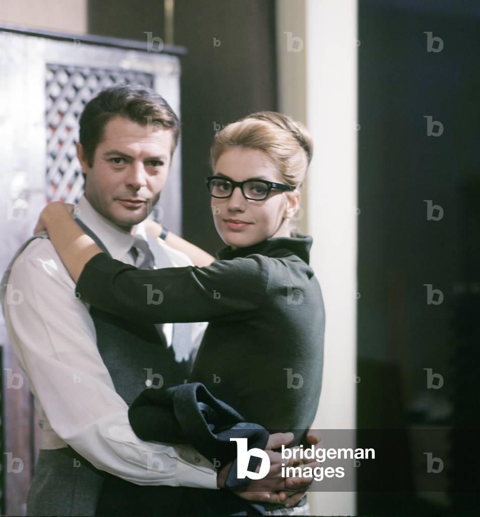 Marcello Mastroianni and Catherine Spaak in the film The Man, the Woman and the Money, Italy, 1965 (photo)