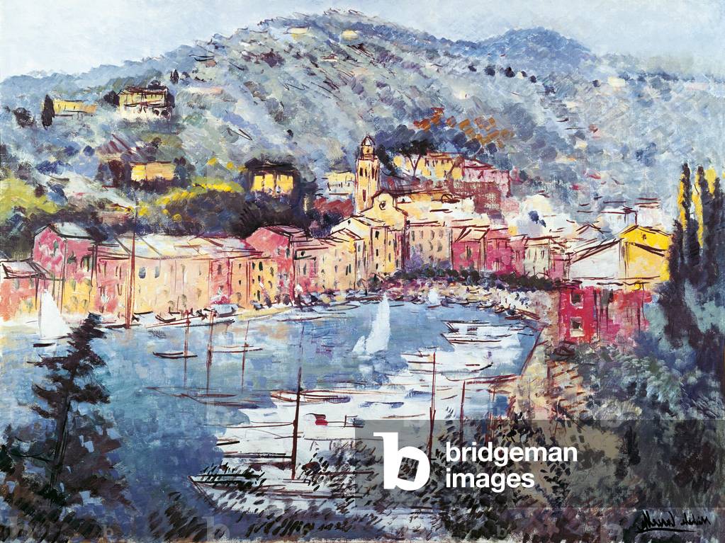 The little Harbor of Portofino (w/c on paper)
