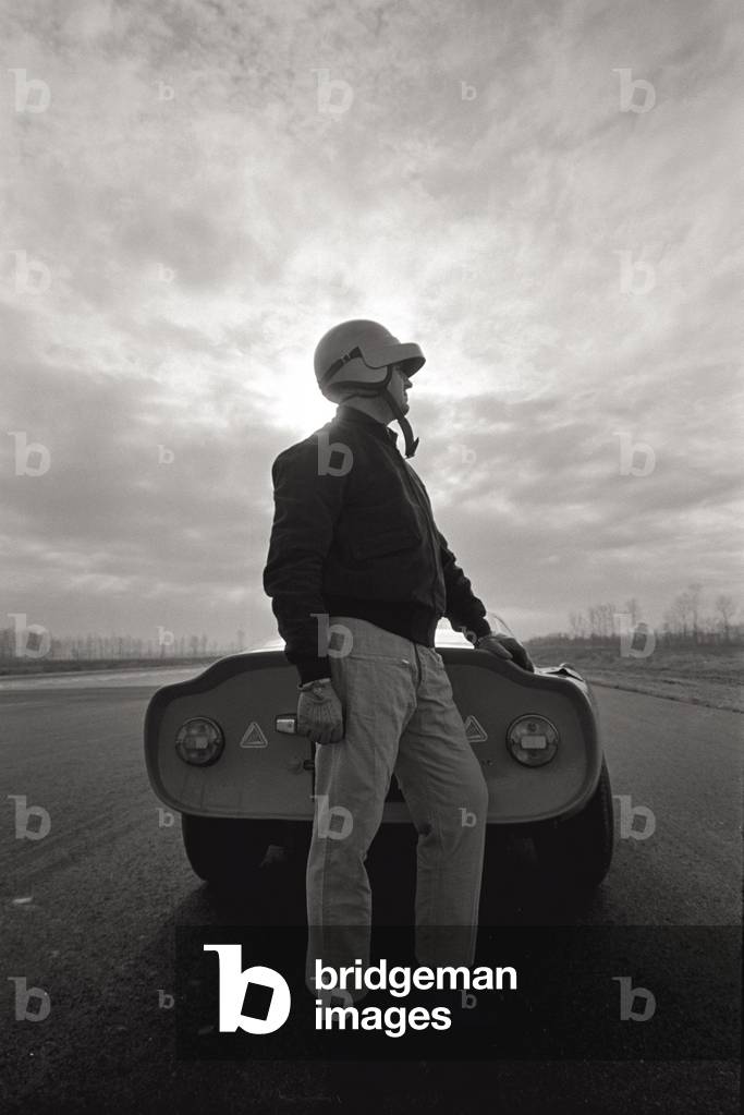 A test driver of the Alfa Romeo