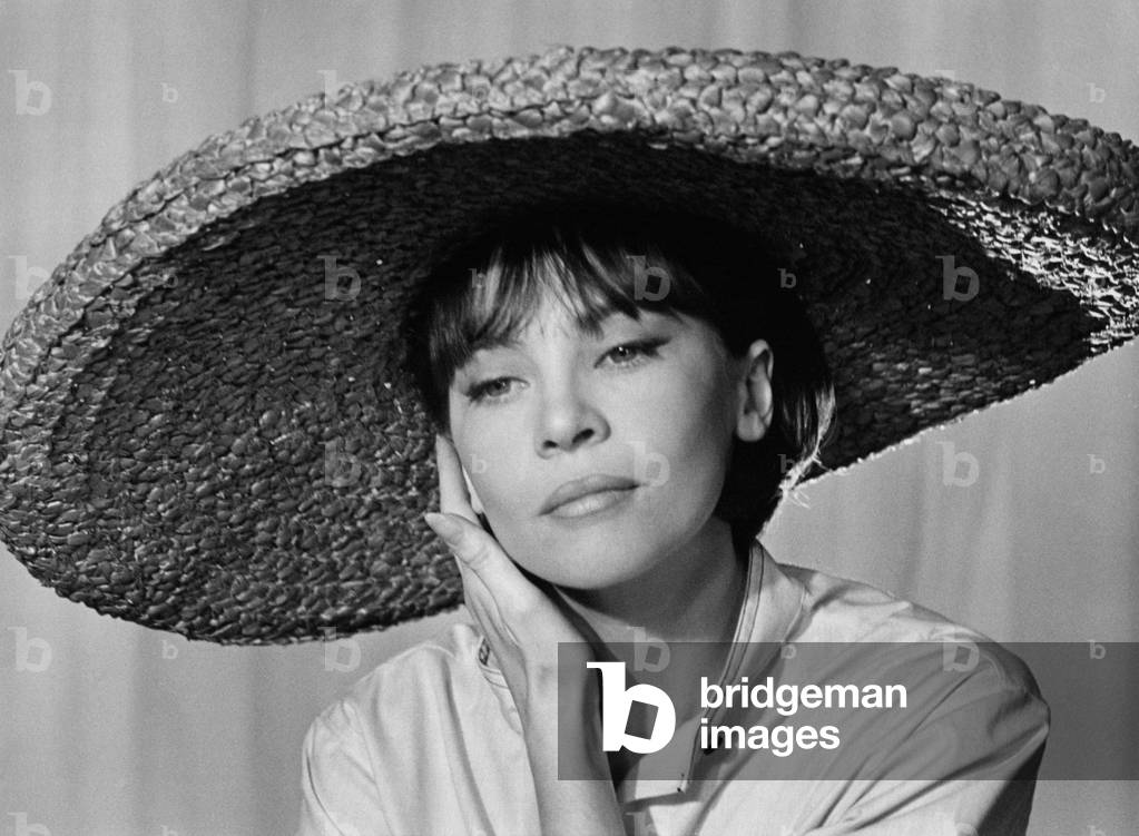A portrait of Leslie Caron, 1965 (b/w photo)