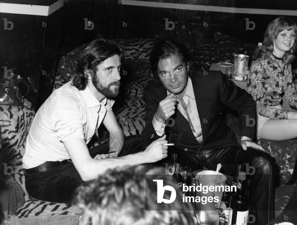 Beppe Piroddi and Gigi Rizzi at Number One nightclub,  Milan, Italy