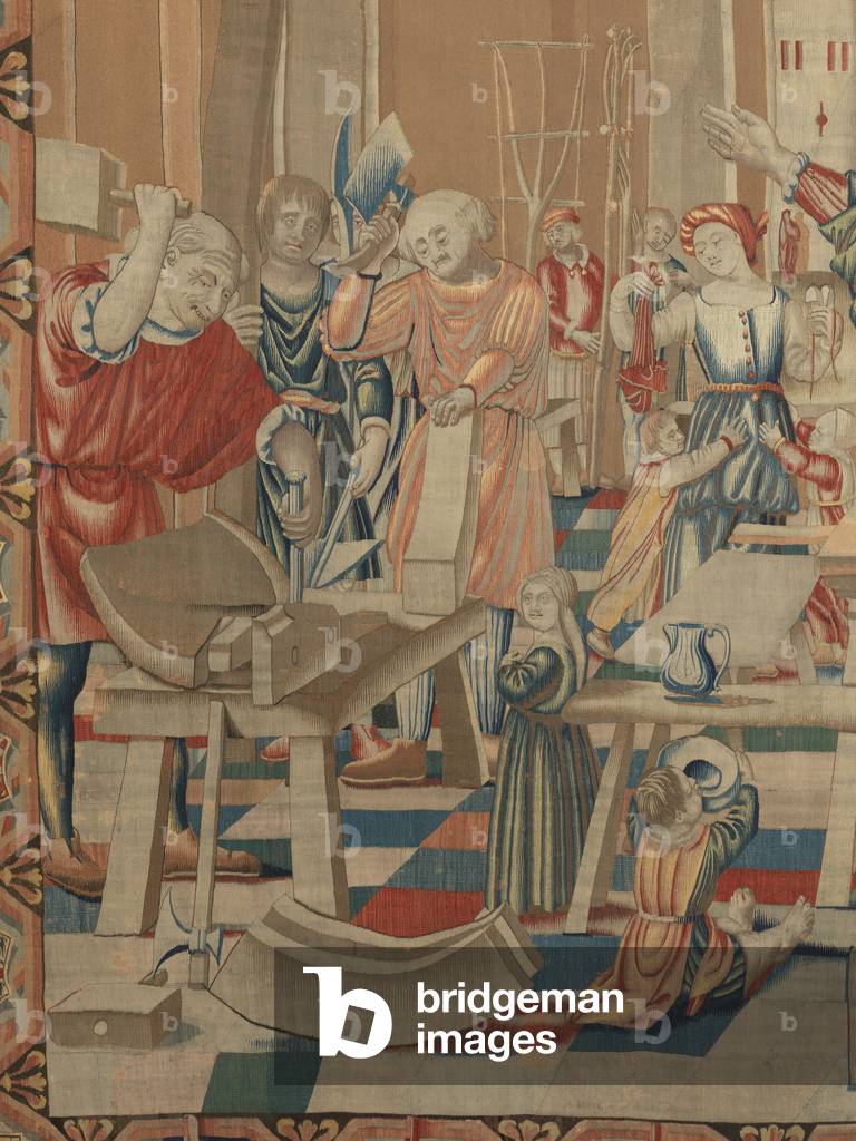 November (Novembre), by Benedetto da Milano upon drawing by Bramantino, c. 1503-1508, 16th century (tapestry)