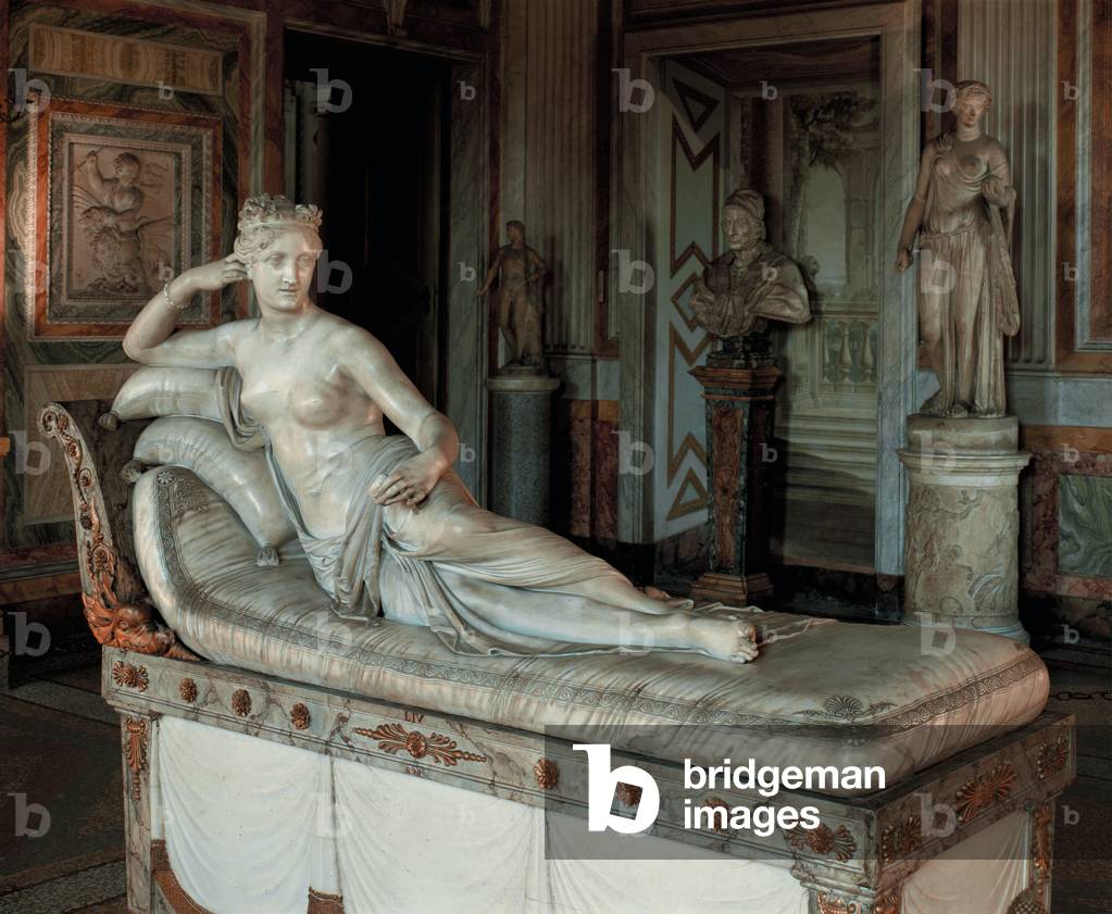 Pauline Borghese Bonaparte as Venus Victrix, 1804 - 1808 (marble)