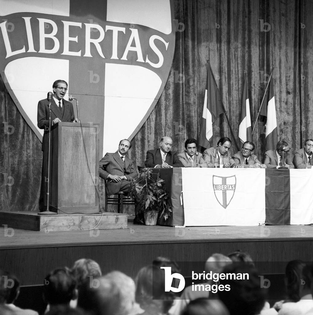 Luigi Vannucchi in Year One, Italy, 1974 (b/w photo)