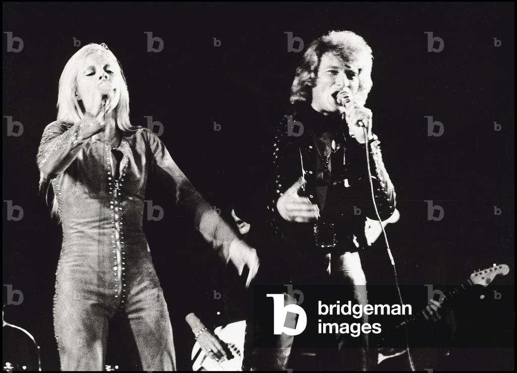 Sylvie Vatan and Johnny Hallyday, 1973
