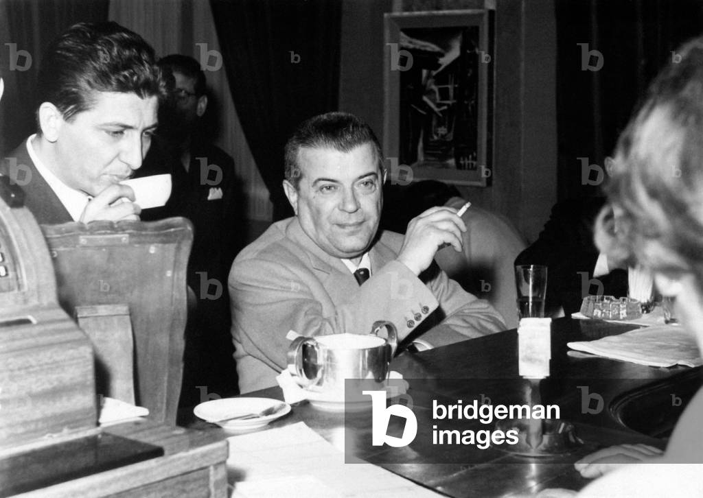 Cinico Angellini sitting in a bar