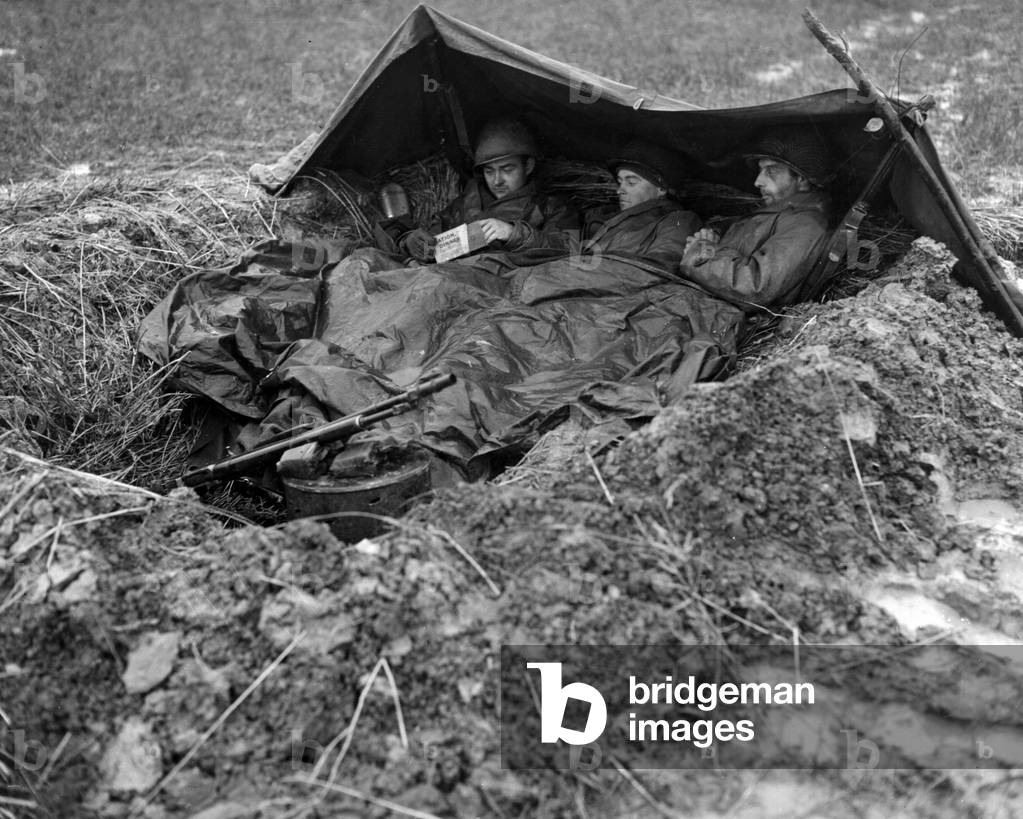 U.S. soldiers lying down