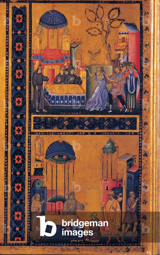 St Francis and Four Posthumous Miracles, 1233 - 1266 (tempera on panel)