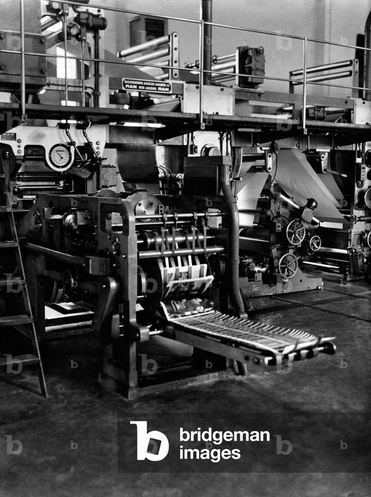 Rotogravure printing equipment, Milan, Italy, 1950