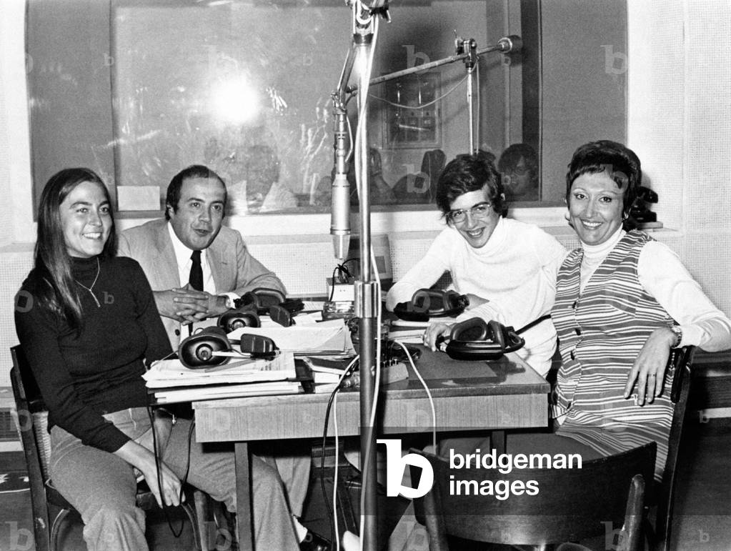 Flaminia Morandi, Maurizio Costanzo, Pasquale Chessa and Dina Luce at Good Afternoon