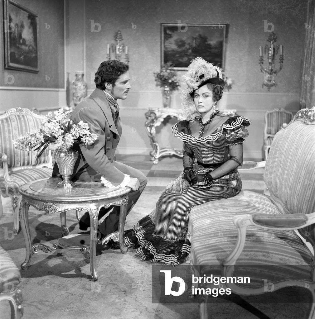 Nadia Gray in Casta diva, Italy, 1954 (b/w photo)