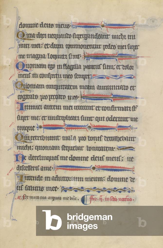 Psalter - Book of hours, 1218-1228 (parchment)