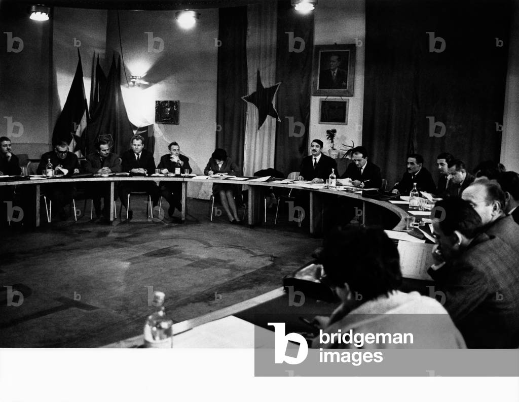 Sugar mill management, 1965 (b/w photo)