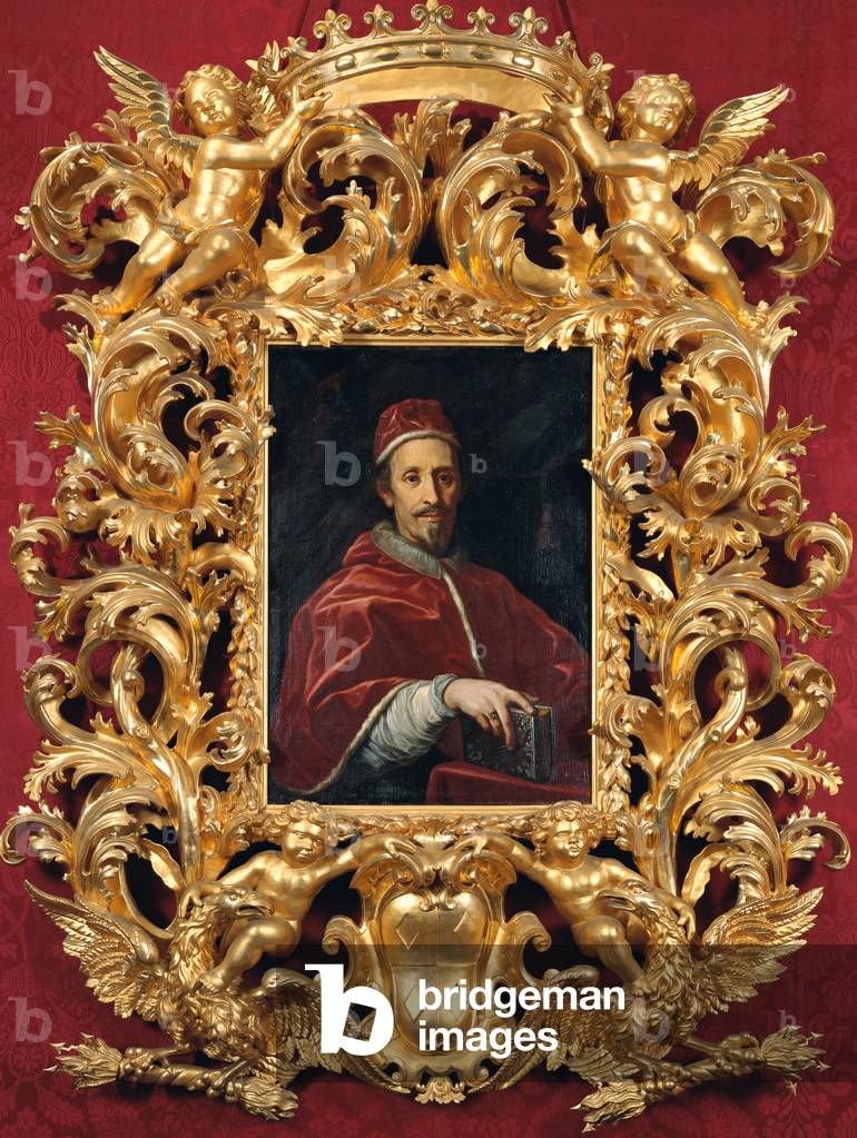 Wood frame of Roman style (Cornice lignea di manifattura romana), 1650, carved and gilded wood