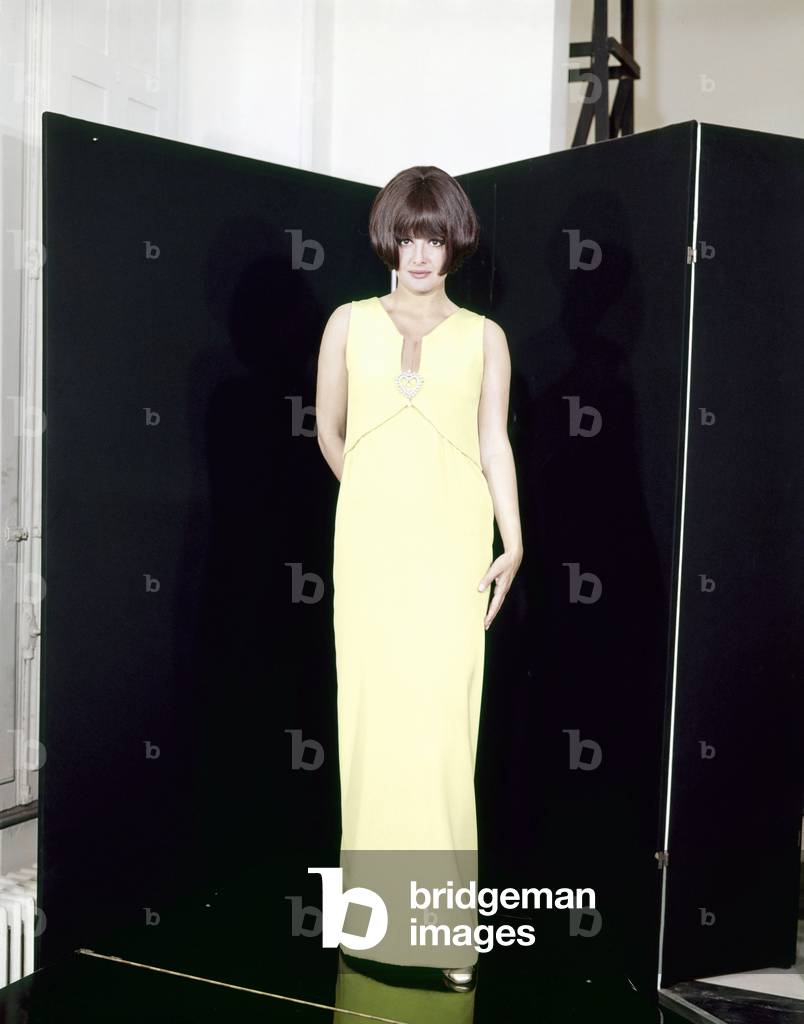 Rossana Podestà in an evening dress, Rome, Italy