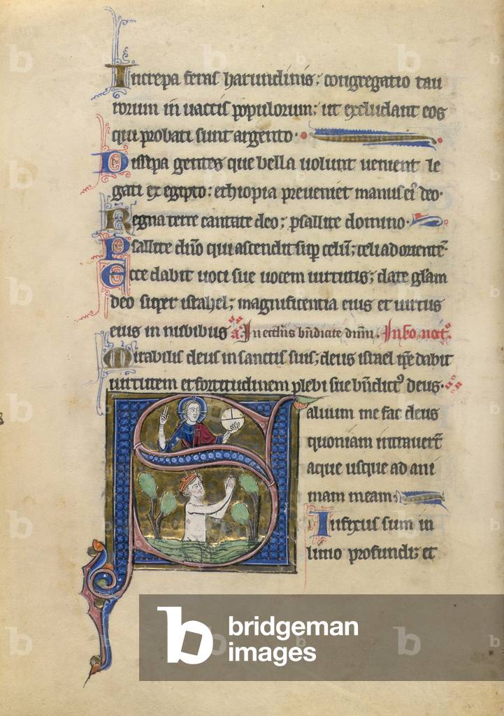 Psalter - Book of hours, 1218-1228 (parchment)