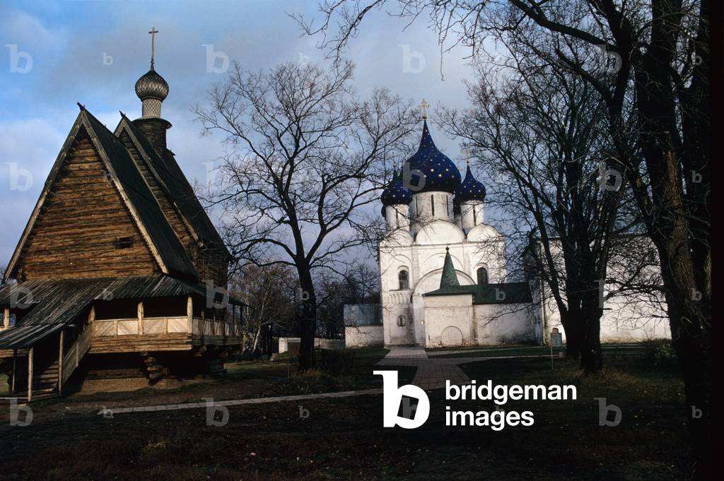 Sight of the Cathedral of the Nativity of the Virgin in Suzdal, Suzdal, Russian Federation