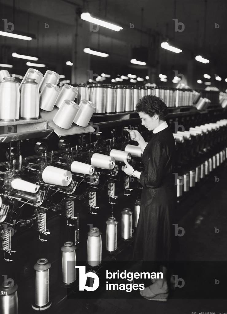 Woman at work, Varedo, Italy, 1953