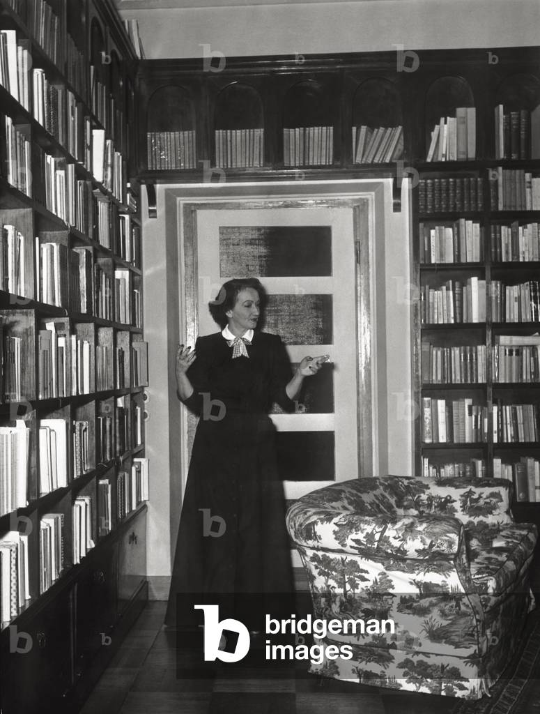 The writer Alba de Céspedes, Rome, Italy, 1955