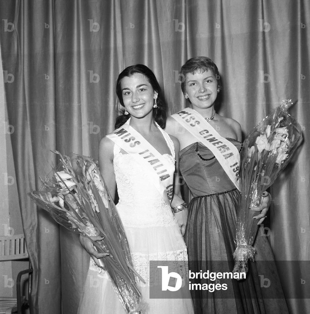 Brunella Tocci and Bruna Cumar, Italy, 1955 (b/w photo)