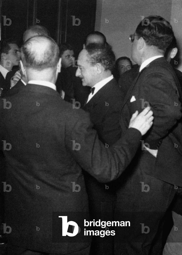 Salvatore Quasimodo at the Etna Taormina Literary Prize, Taormina, Italy, 1953