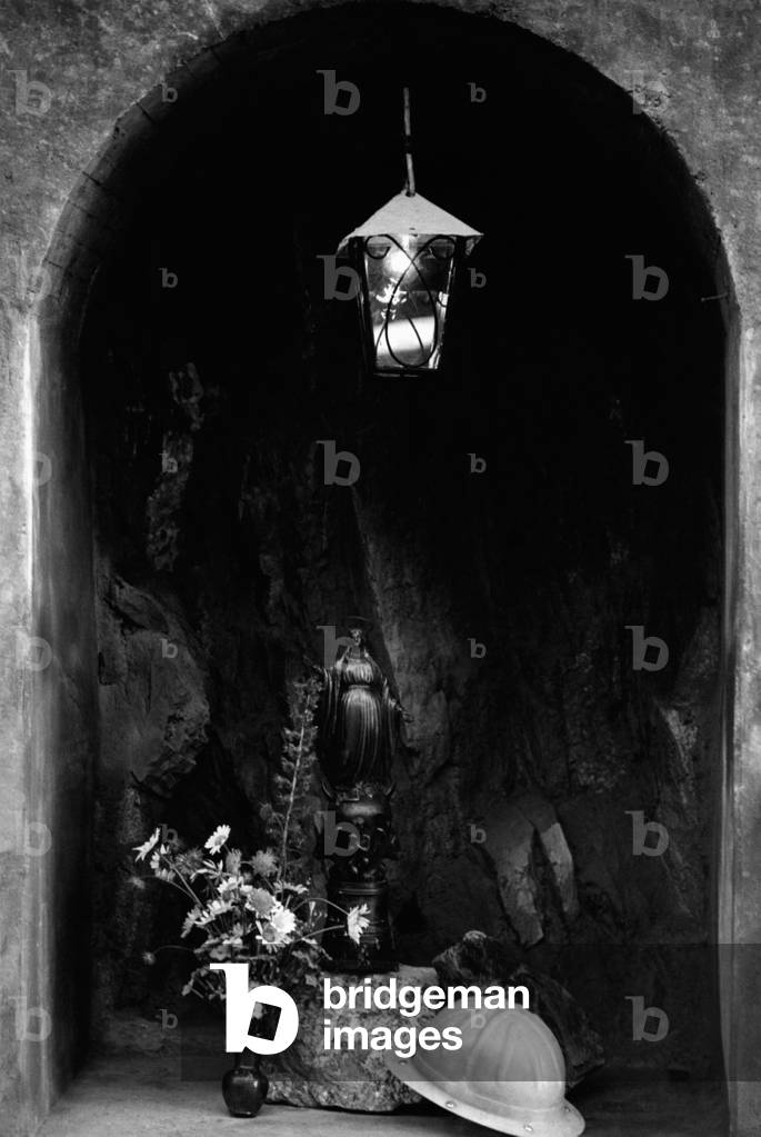 A votive aedicule at the Mont Blanc Tunnel's entrance