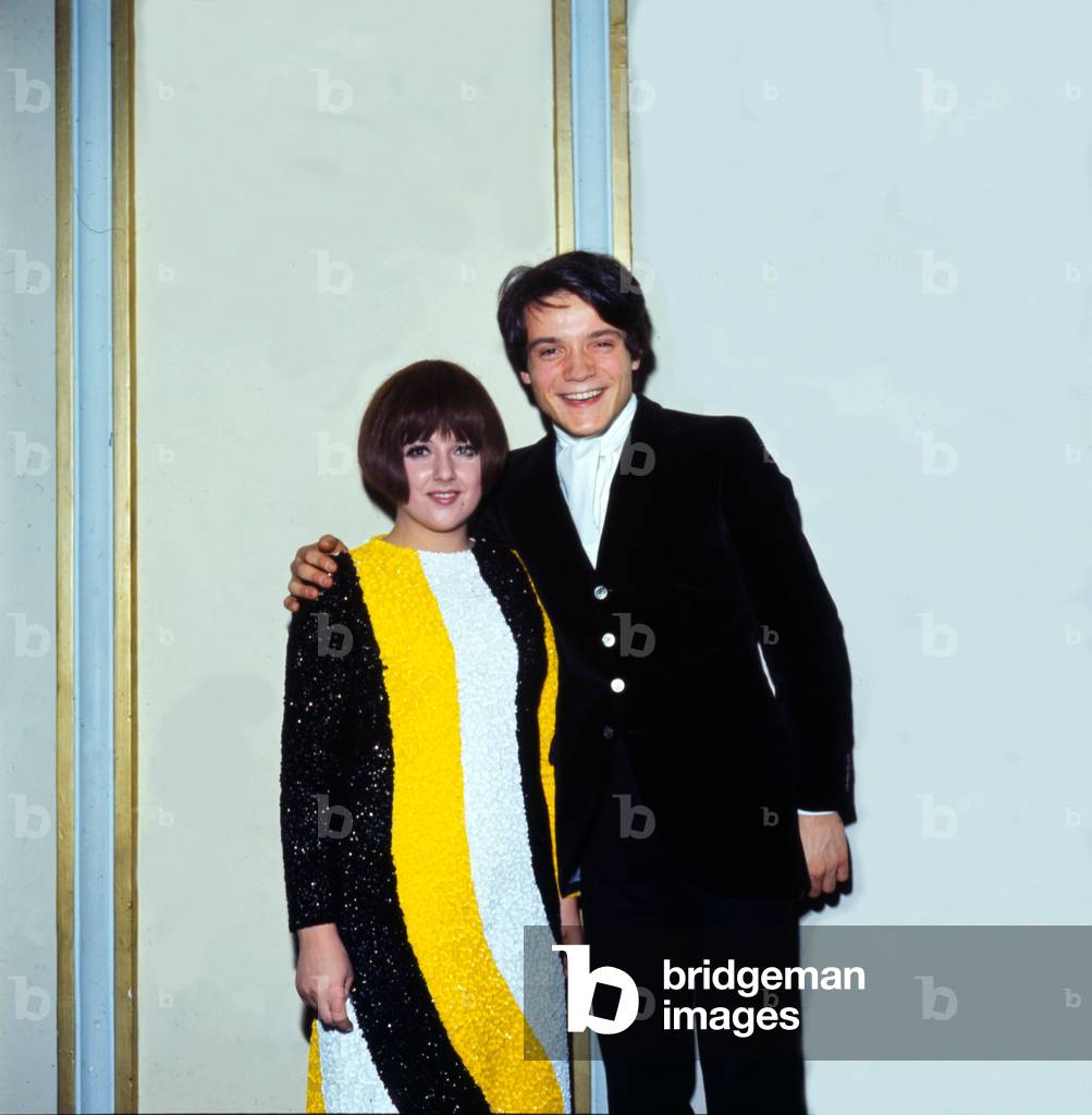 Orietta Berti and Massimo Ranieri at the 19th Sanremo Music Festival, Sanremo, Italy