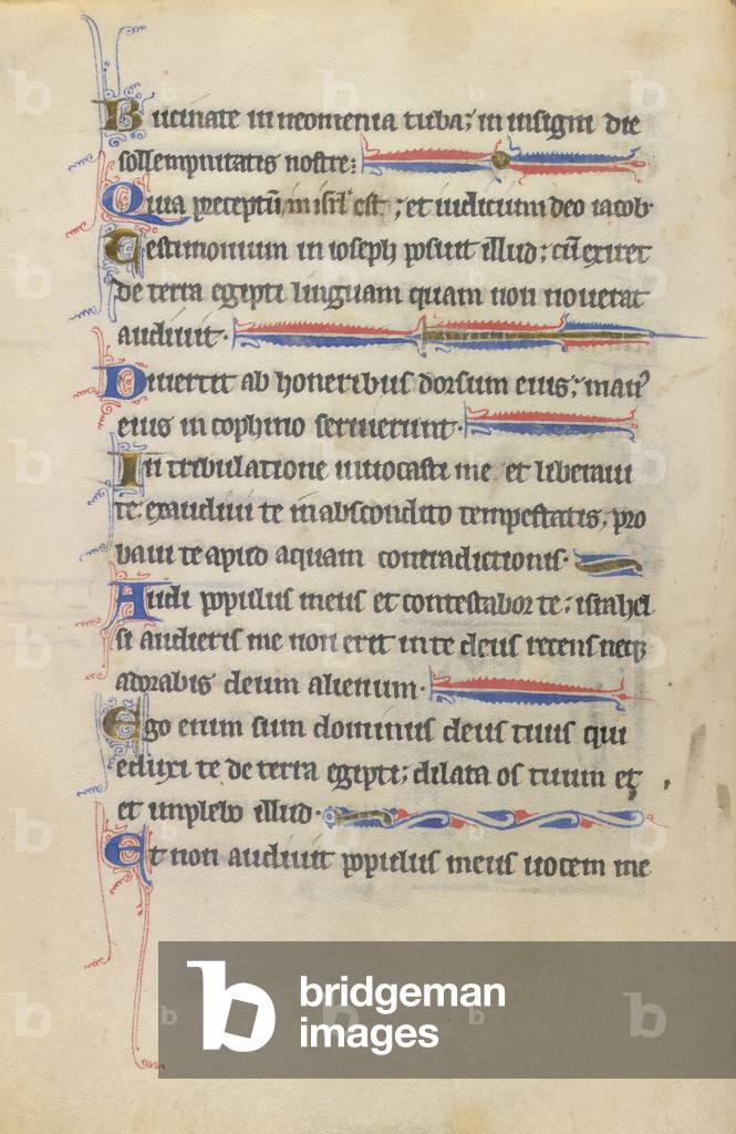 Psalter - Book of hours, 1218-1228 (parchment)