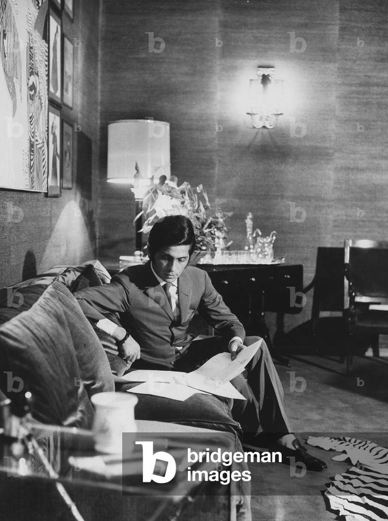 Valentino in his atelier, Rome, Italy, 1967