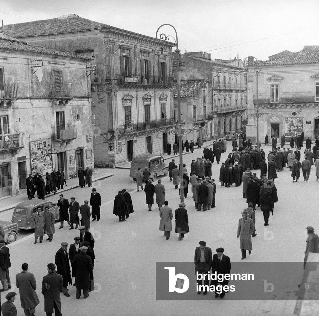 The neighbourhood called Ragusa Ibla, Ragusa, Italy, 1955