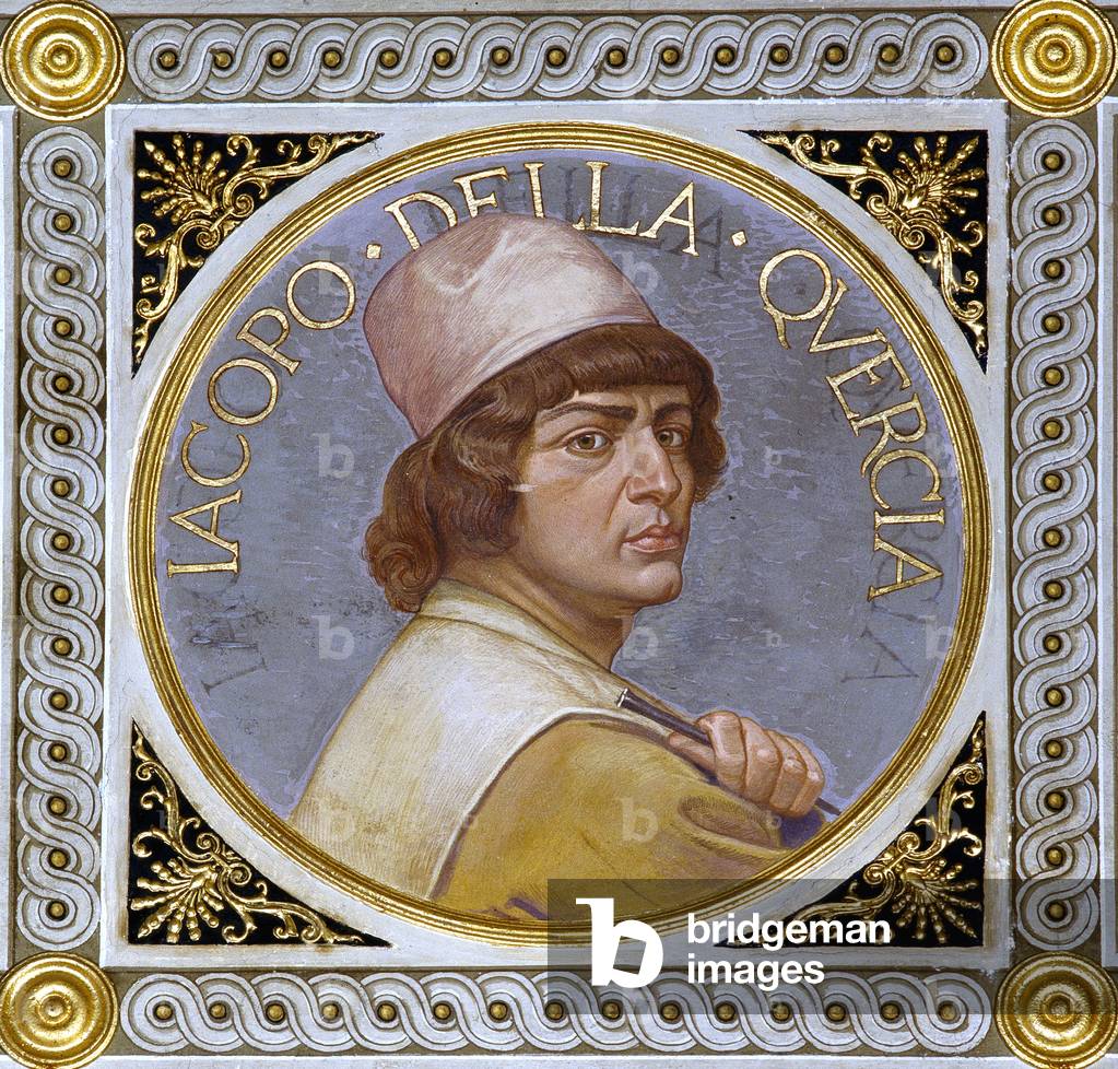 Portrait of Jacopo della Quercia, 1926 (fresco)