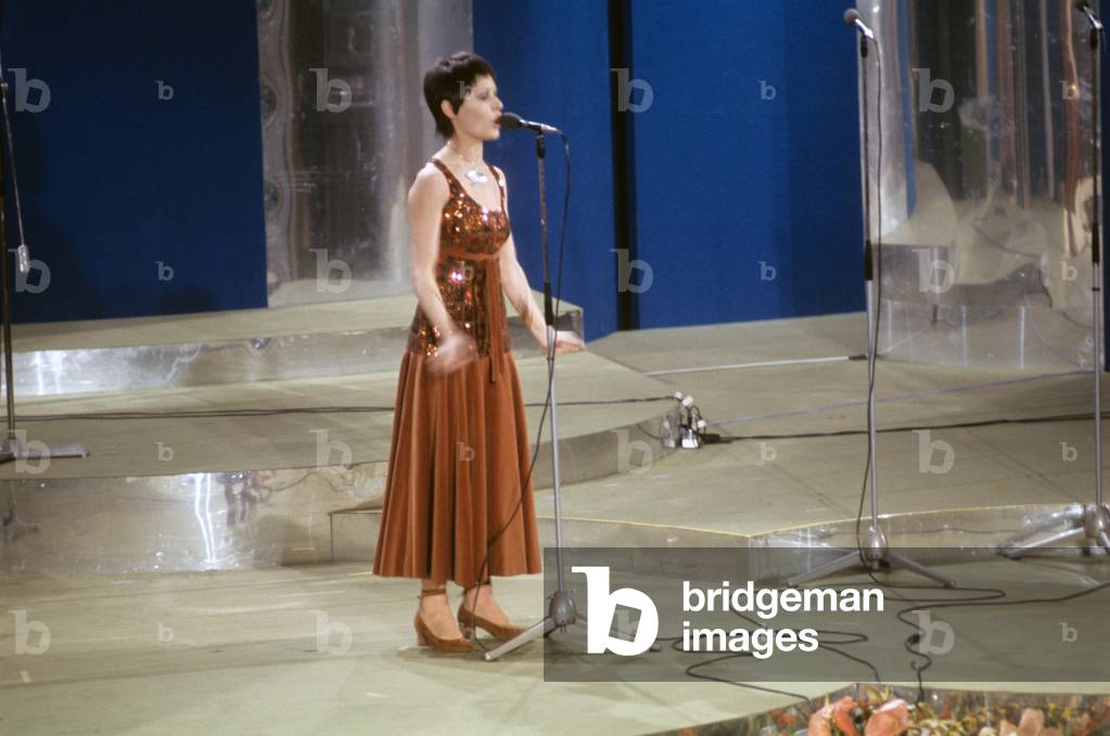 Anna Identici at Sanremo Music Festival, Sanremo, Italy, 1971