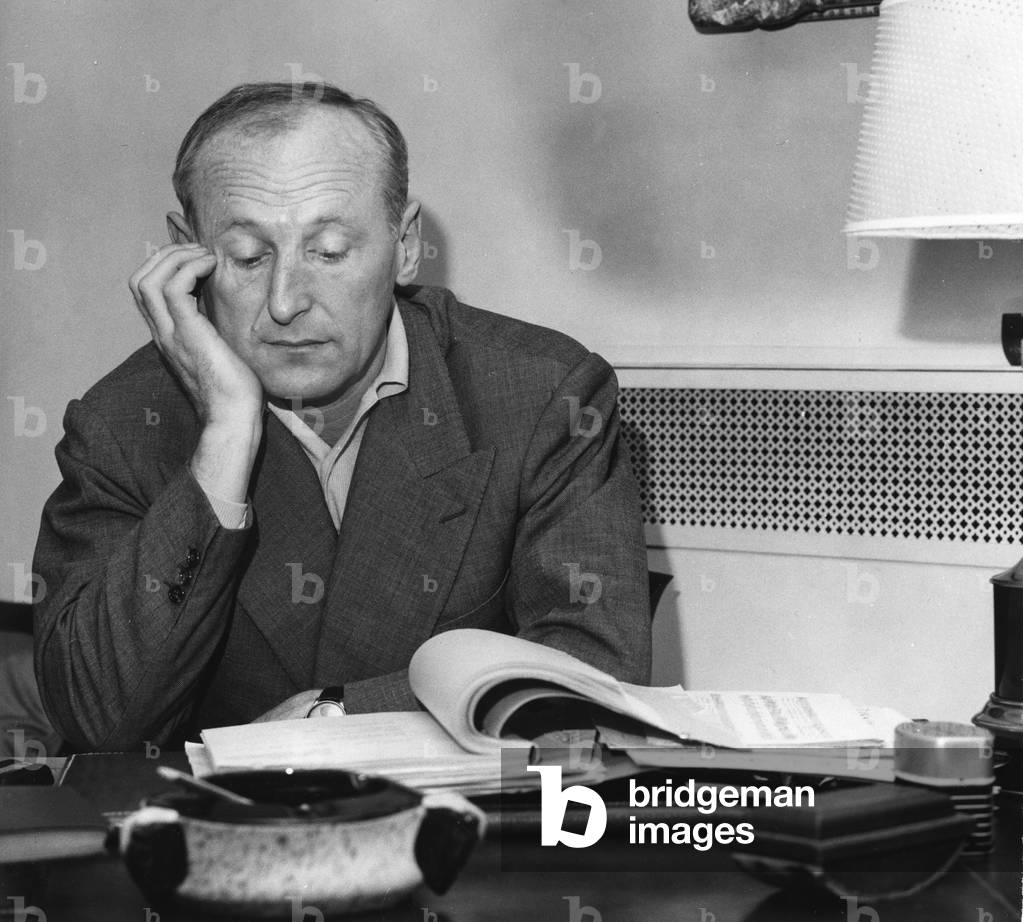 Bourvil at the writing desk