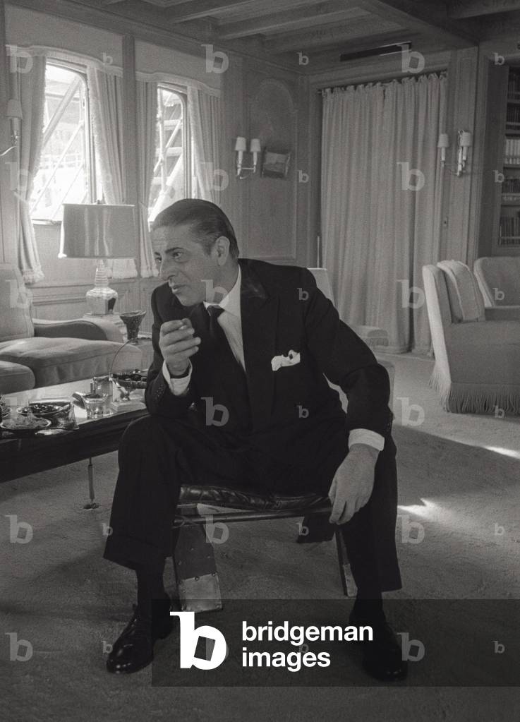 The Greek shipowner Aristotle Onassis on board of the
Christina, Monaco, 1961