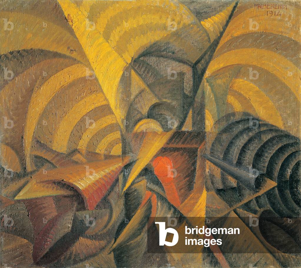 Light, Motion, Sound, 1914 (oil on canvas)
