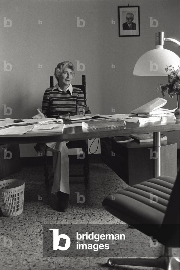 Susanna Agnelli mayor of Monte Argentario, Monte Argentario, Italy, 1965
