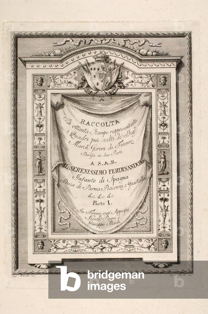 Collection of eighty printings depicting the choicest paintings of Marquesses Gerini of Florence, 1786 (engraving)