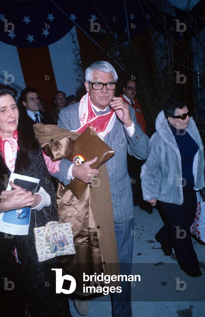 Cary Grant at the Circus Festival in Monte Carlo in 1976, Monaco, 1977 (photo)