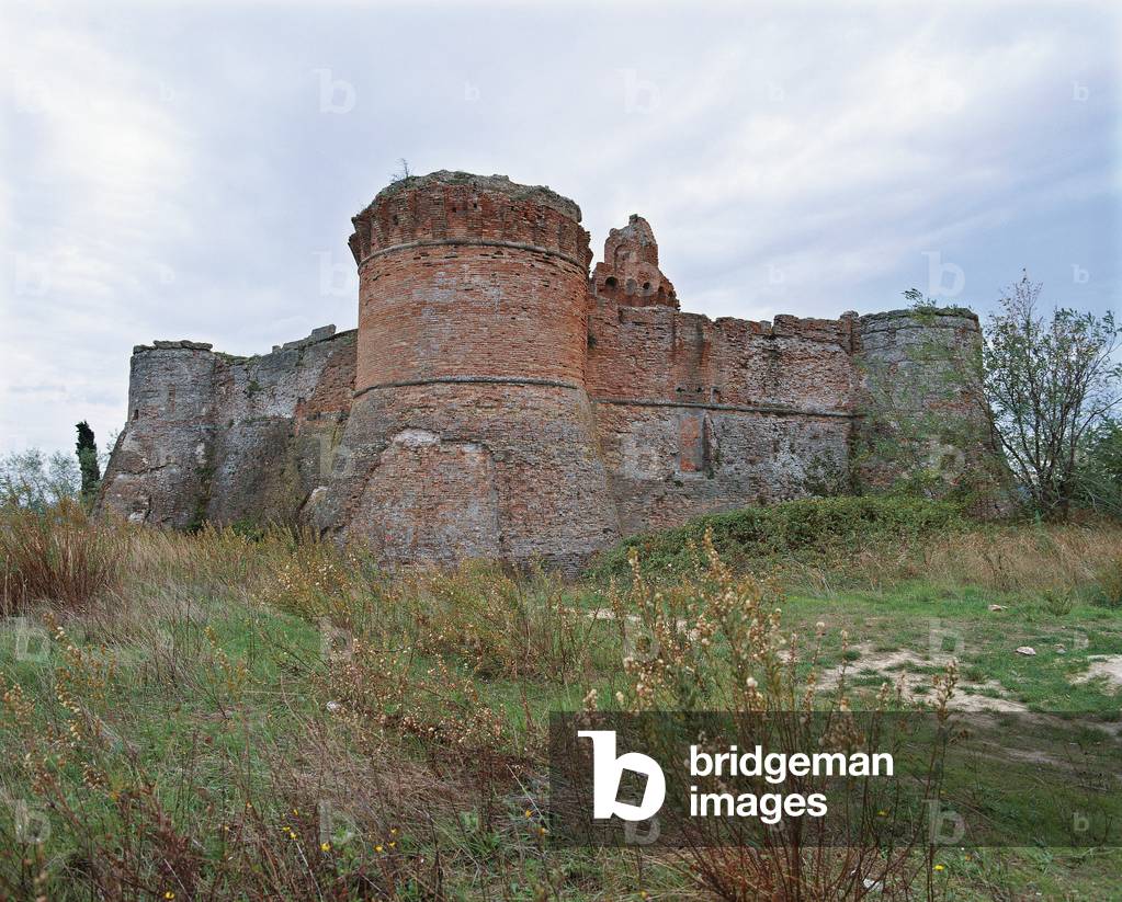 The Malatesta fortress in Montepoggiolo (La rocca malatestiana di Montepoggiolo), by Giuliano da Maiano, 1471, 15th Century