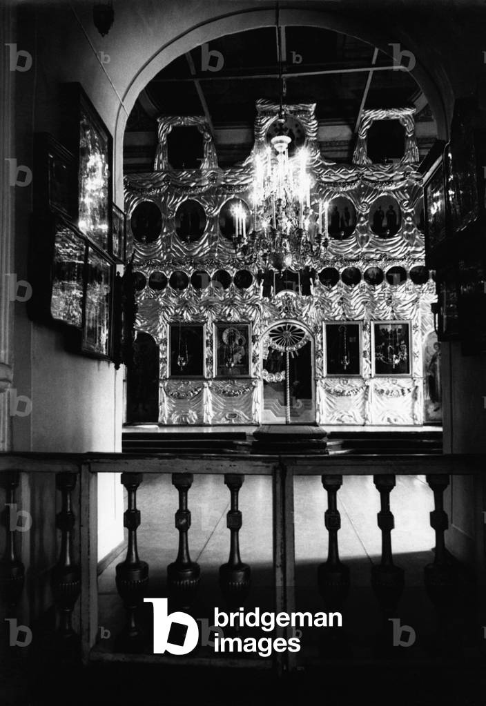 An iconostasis of the Museum of the Trinity Monastery of St. Sergius in Zagorsk