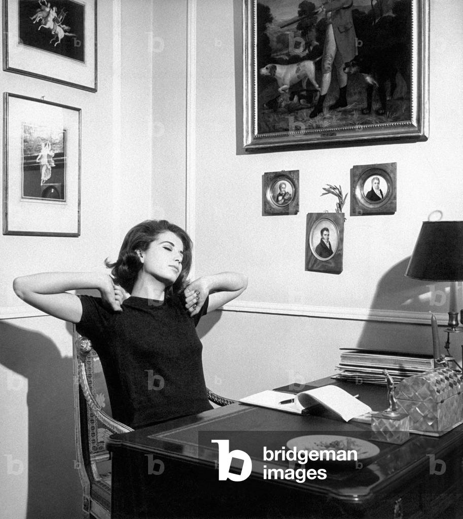 A girl stretches out her arms, Italy