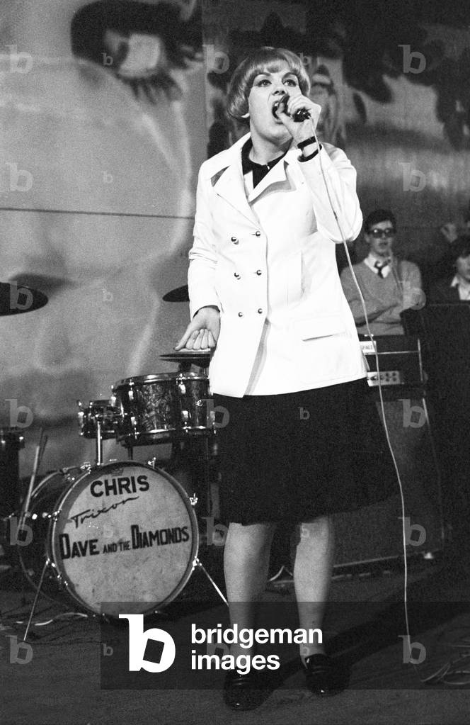 Caterina Caselli at the Piper Club, Italy, 1966 (b/w photo)