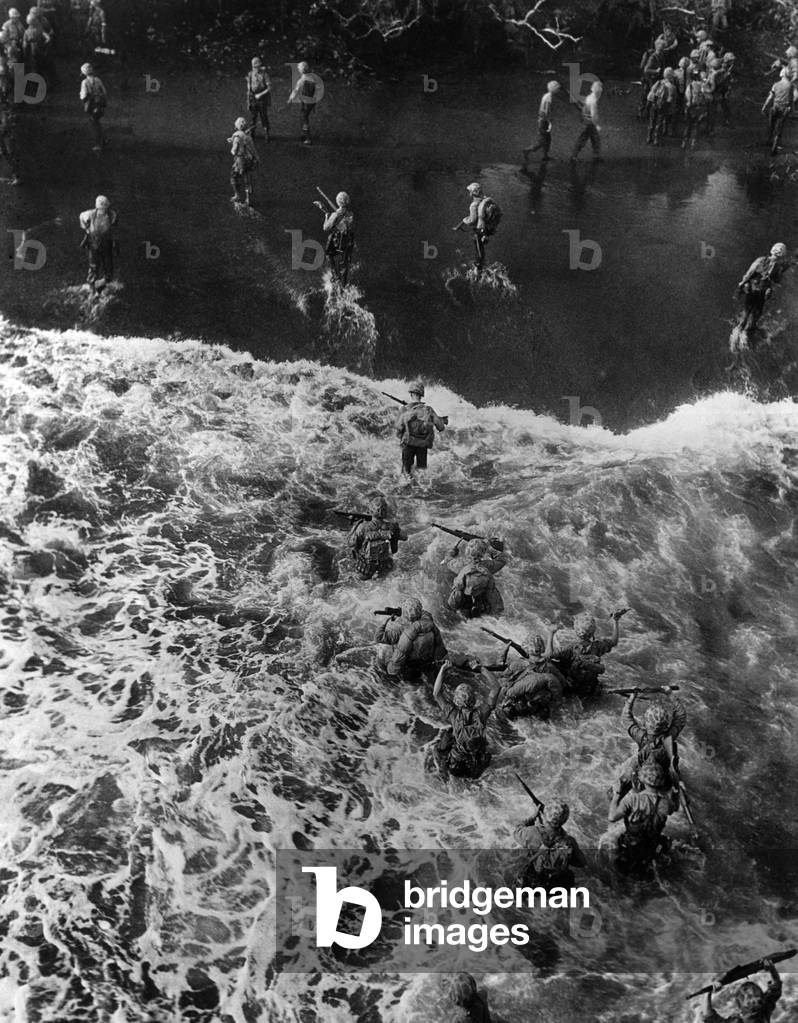 Marines landing, Cape Gloucester, Papua New Guinea