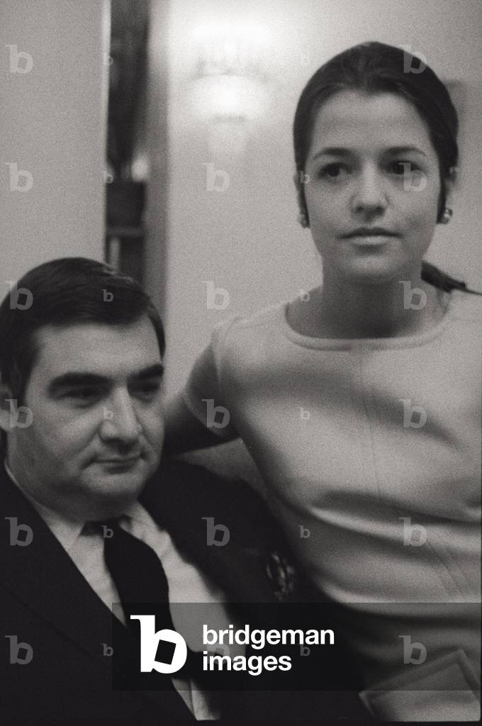 Pierre Salinger and his wife Nicole