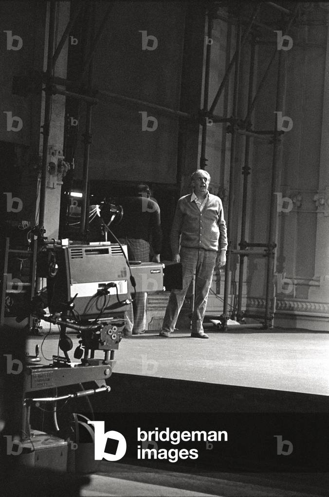 Dario Fo during rehearsal