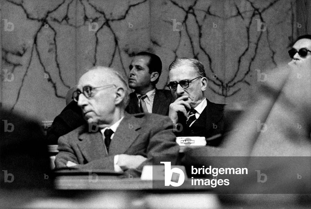 Antonio Banfi during the 8th Congress of the Italian Communist Party